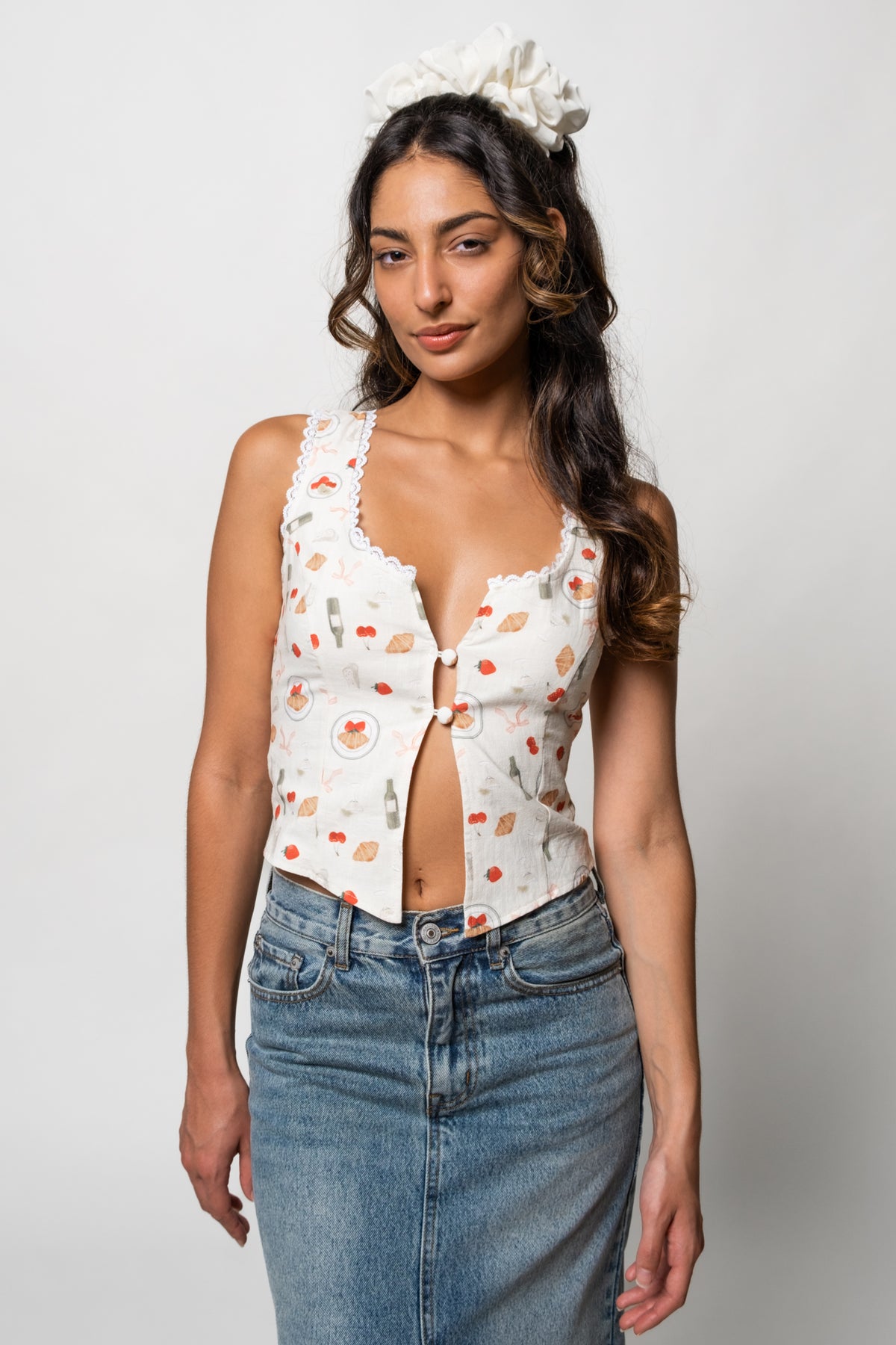 Coquette Coded Split Top