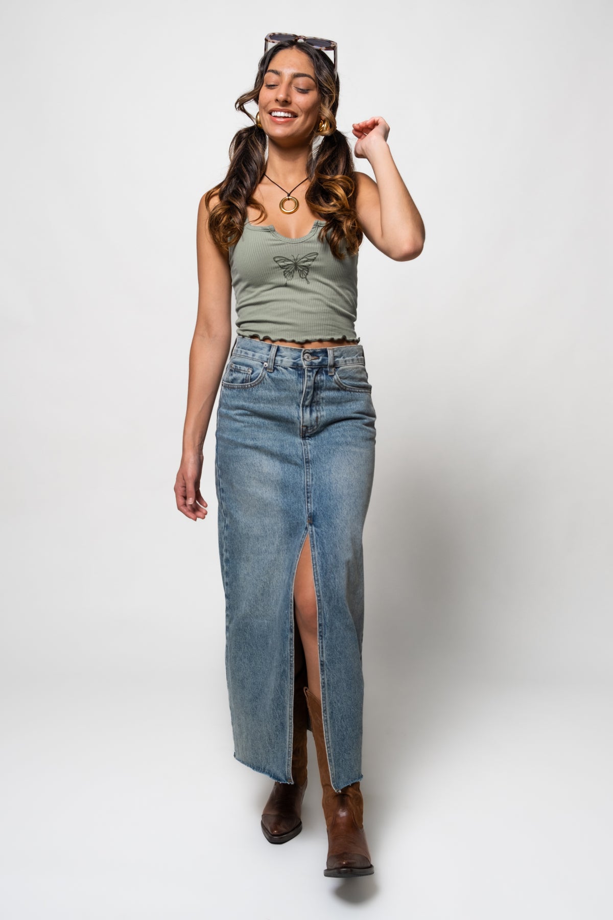 Steve Madden Avani Denim Skirt