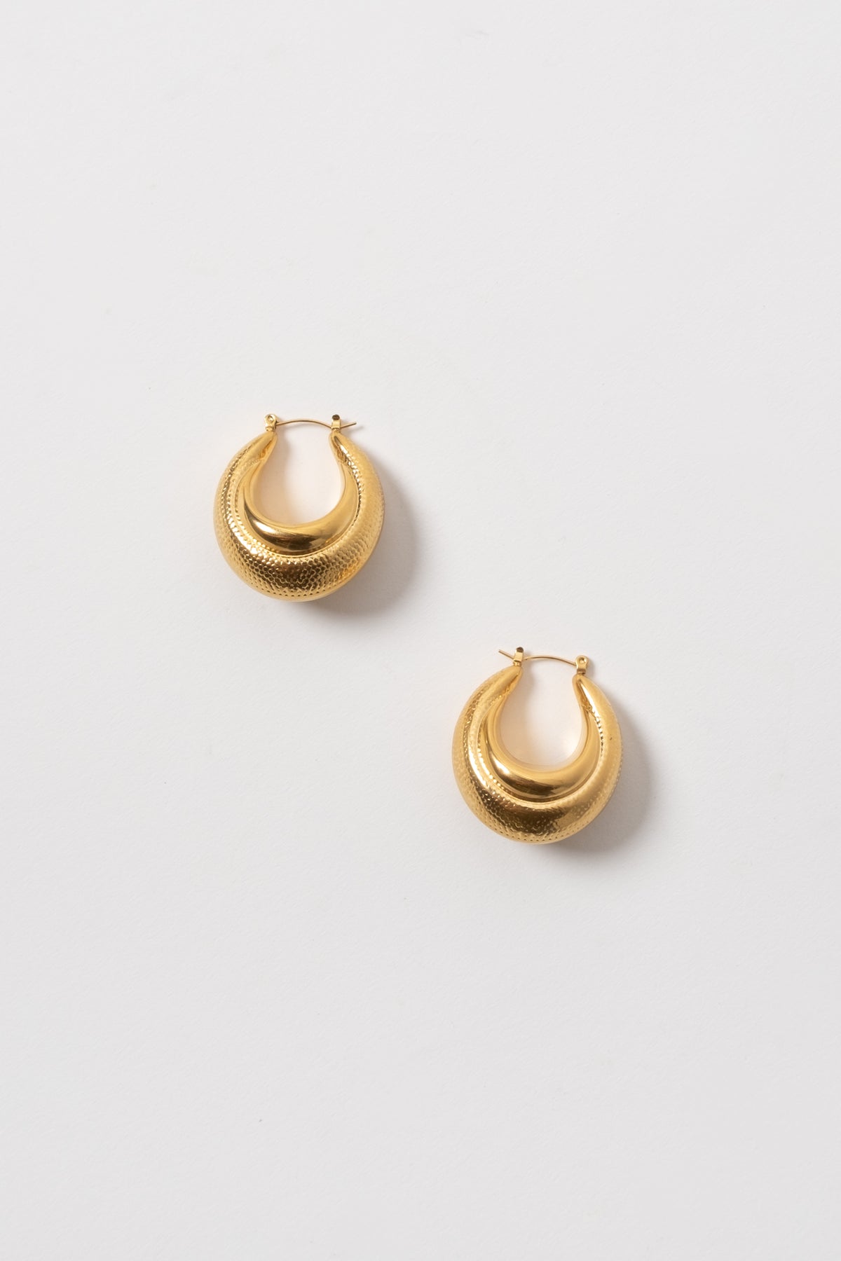 Cynthia Puffy Hinge Hoops