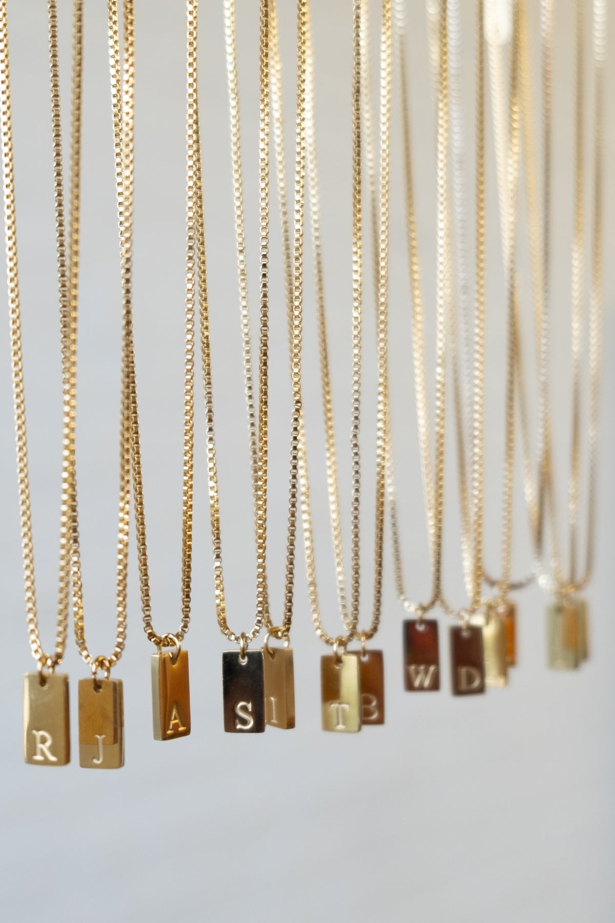 Everyday Initial Tag Necklace