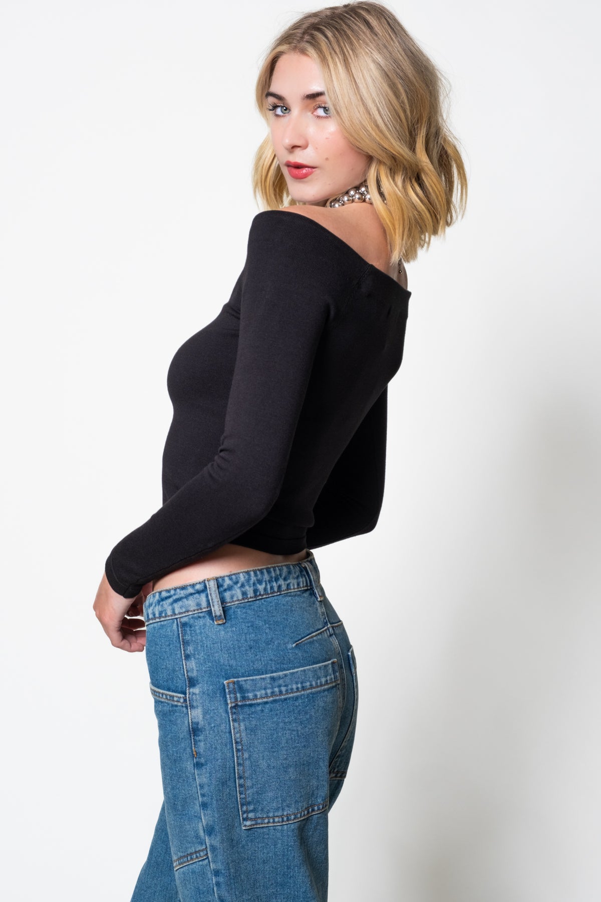 Steve Madden Ressi Off The Shoulder Top