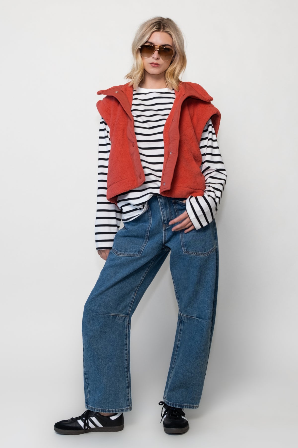 Aidan Cropped Fleece Vest