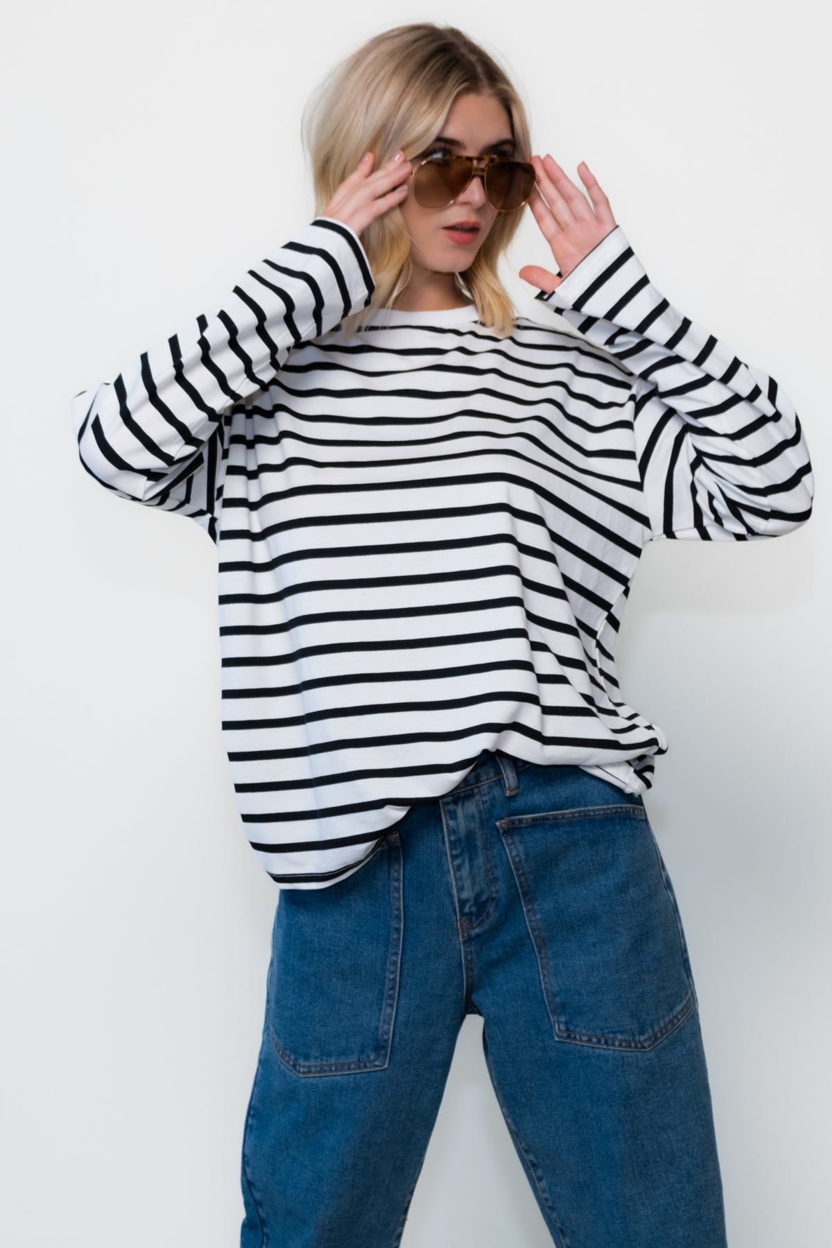 The Big Long Sleeve Striped Tee