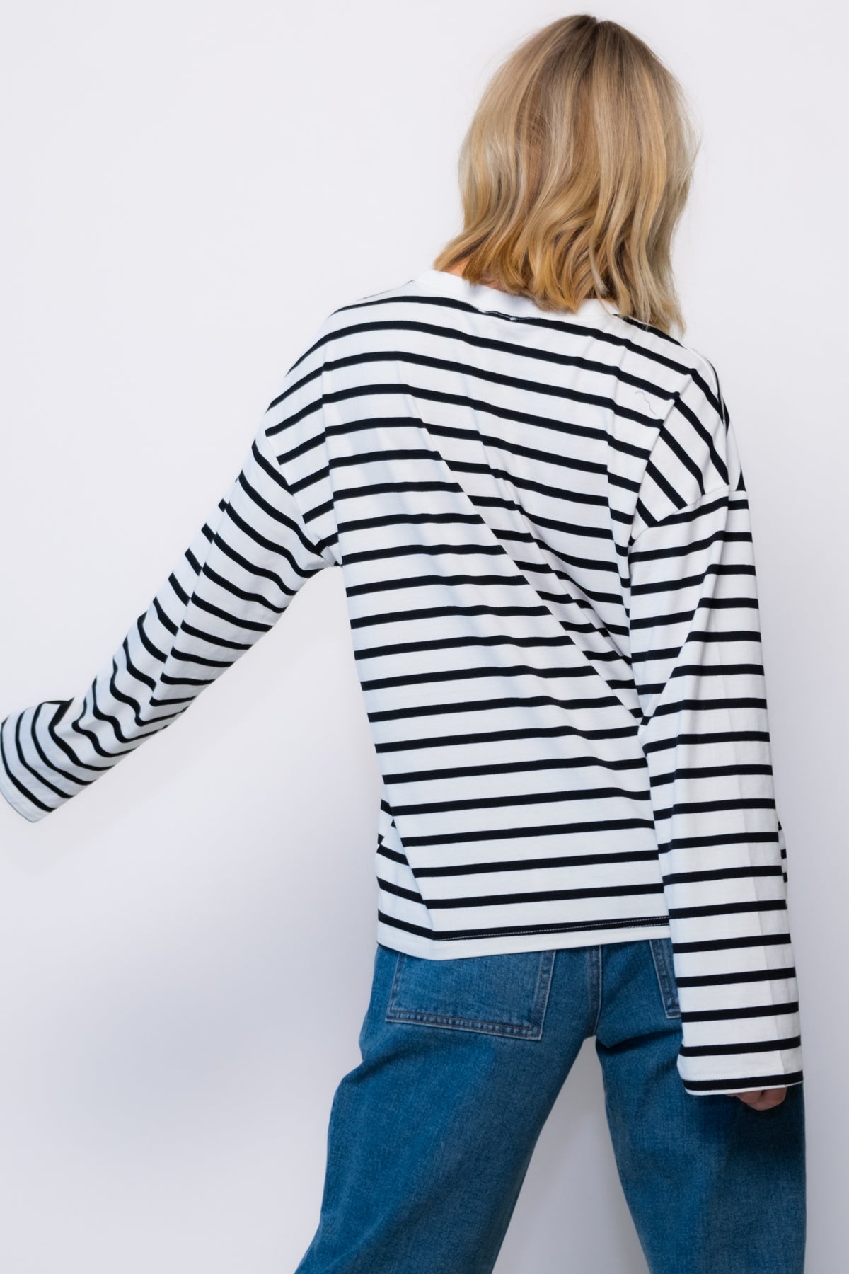 The Big Long Sleeve Striped Tee