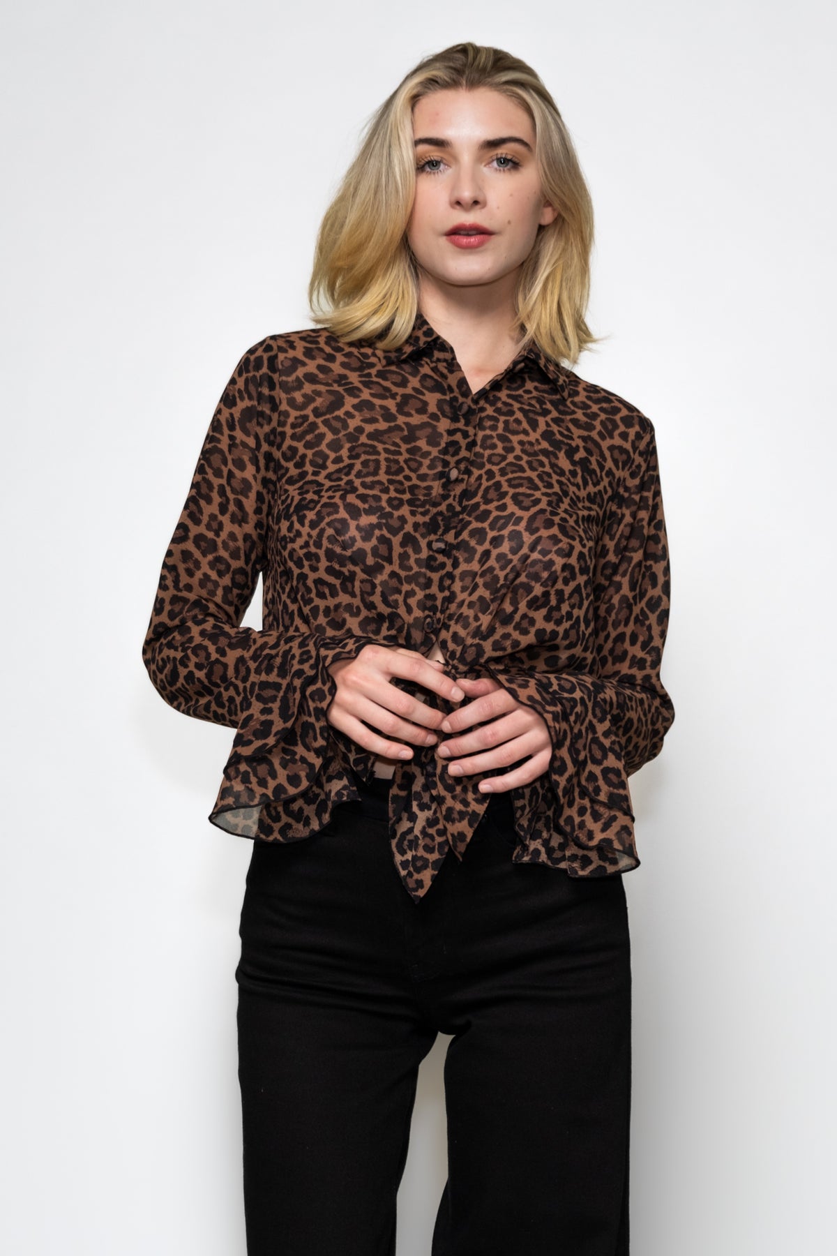 Show Me Your Mumu Carmela Leopard Print Top