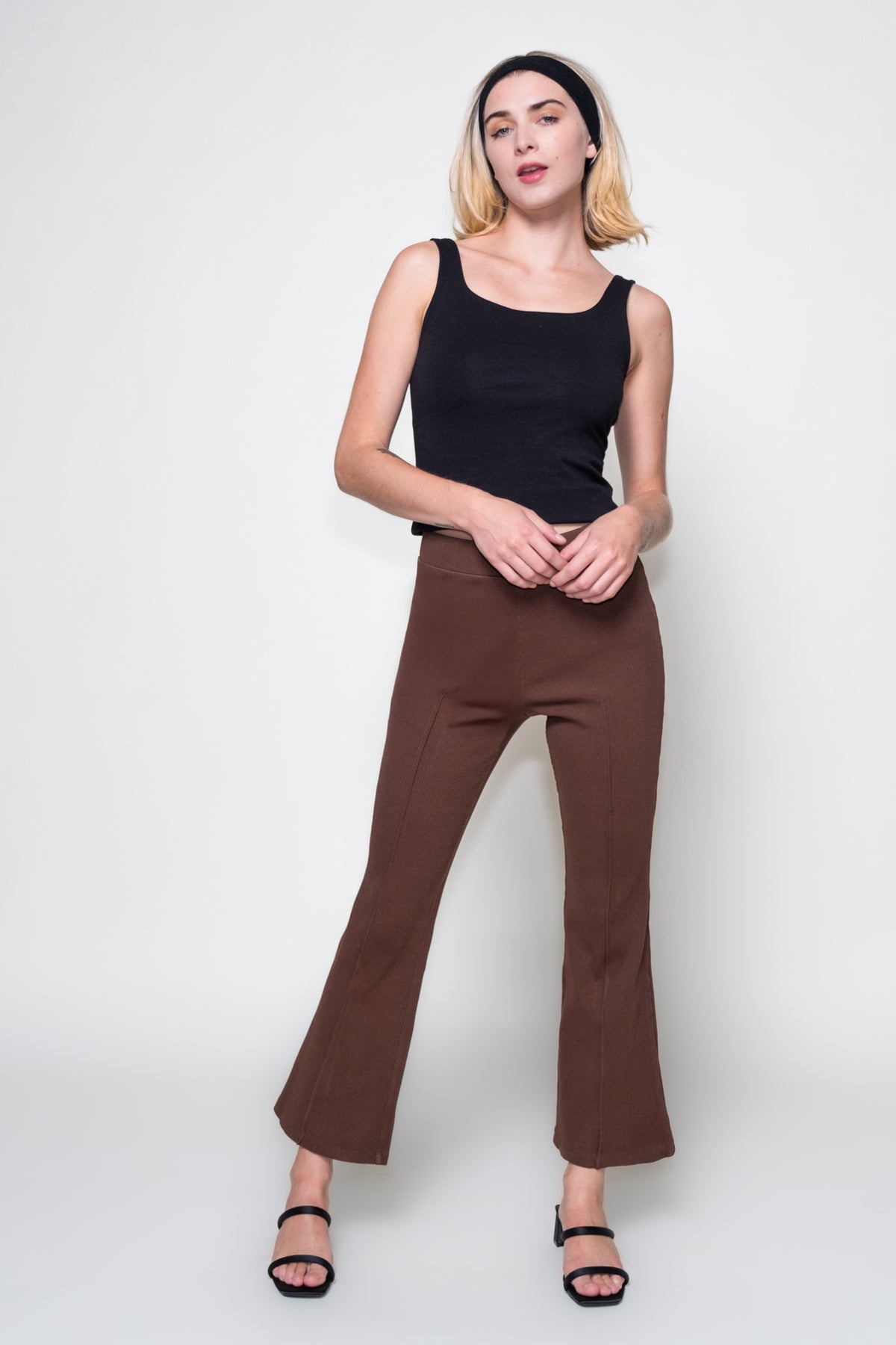 Annie Cropped Stretch Flares