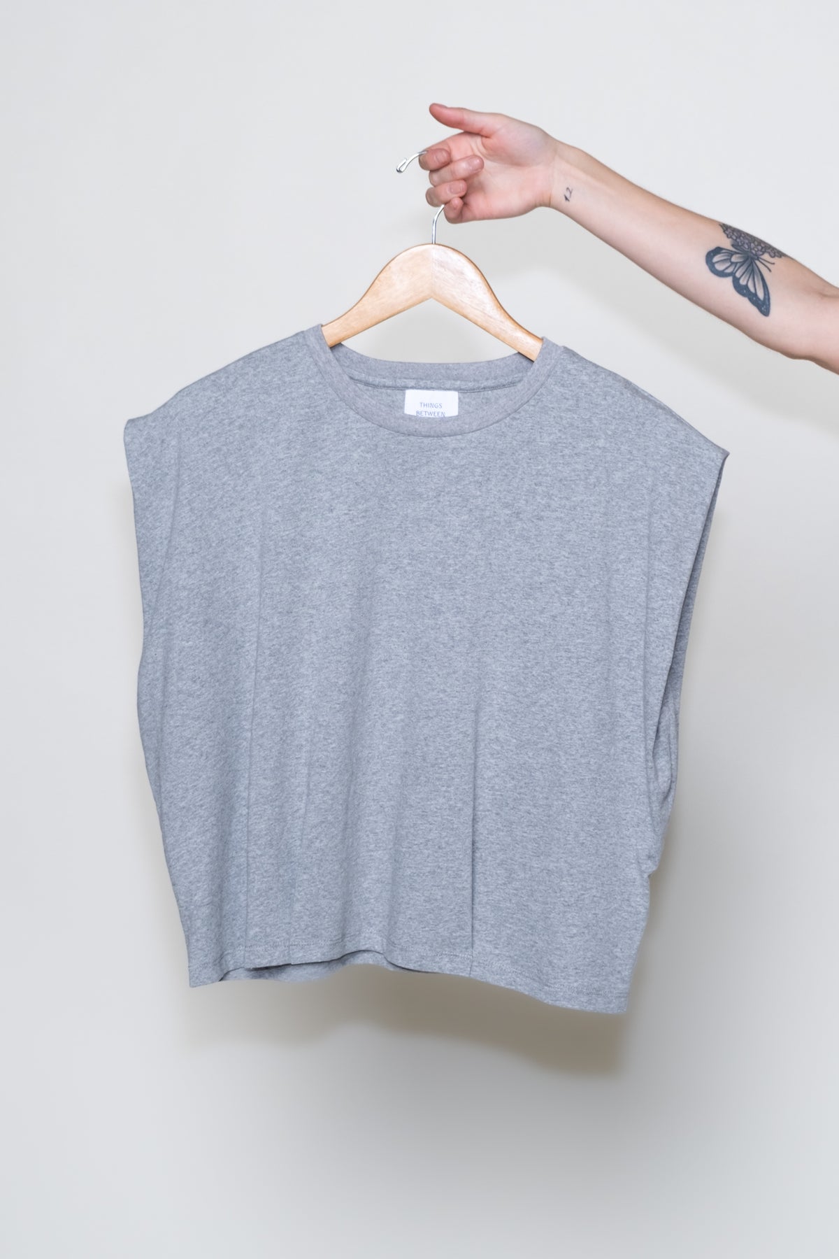 Nora Pleated Cotton Muscle Tee