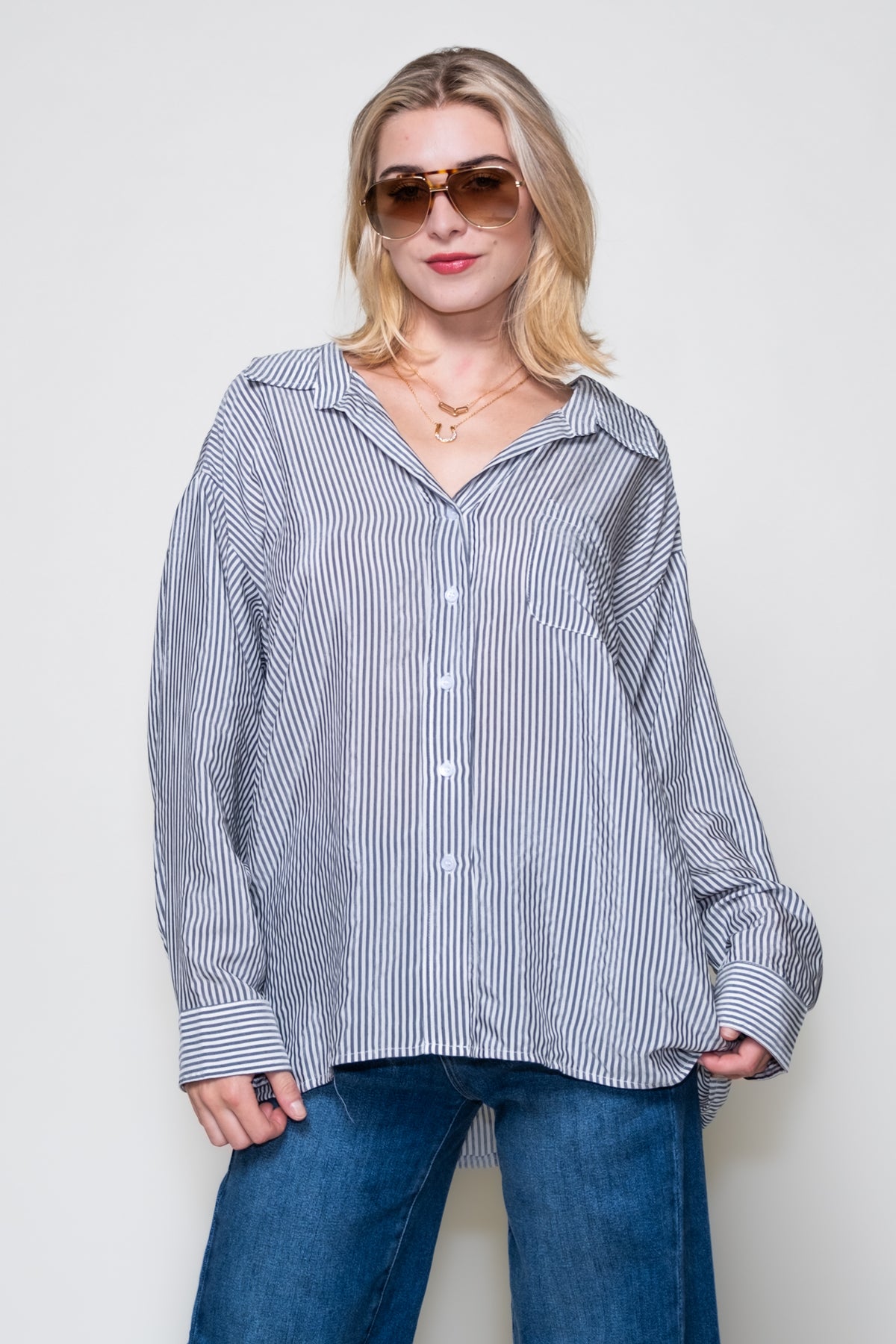 Mayfair Relaxed Buttondown Top