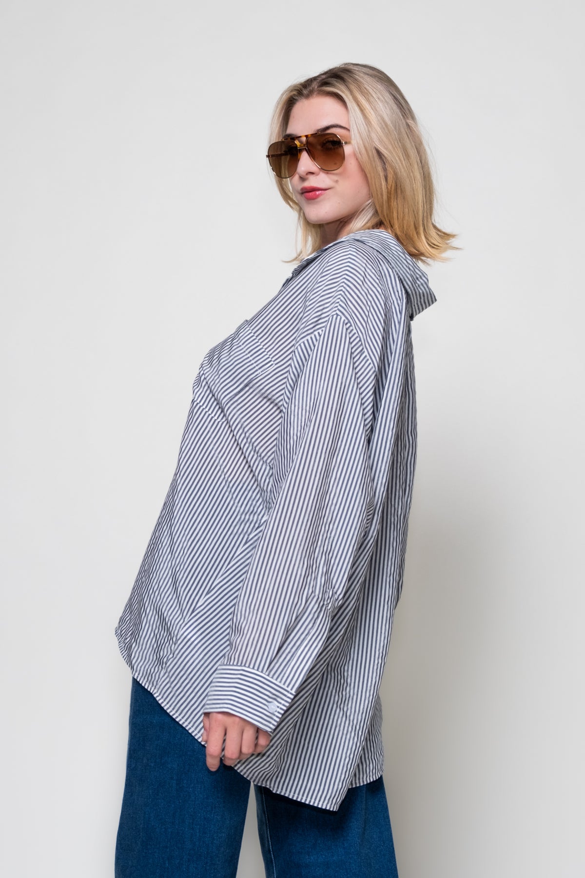 Mayfair Relaxed Buttondown Top