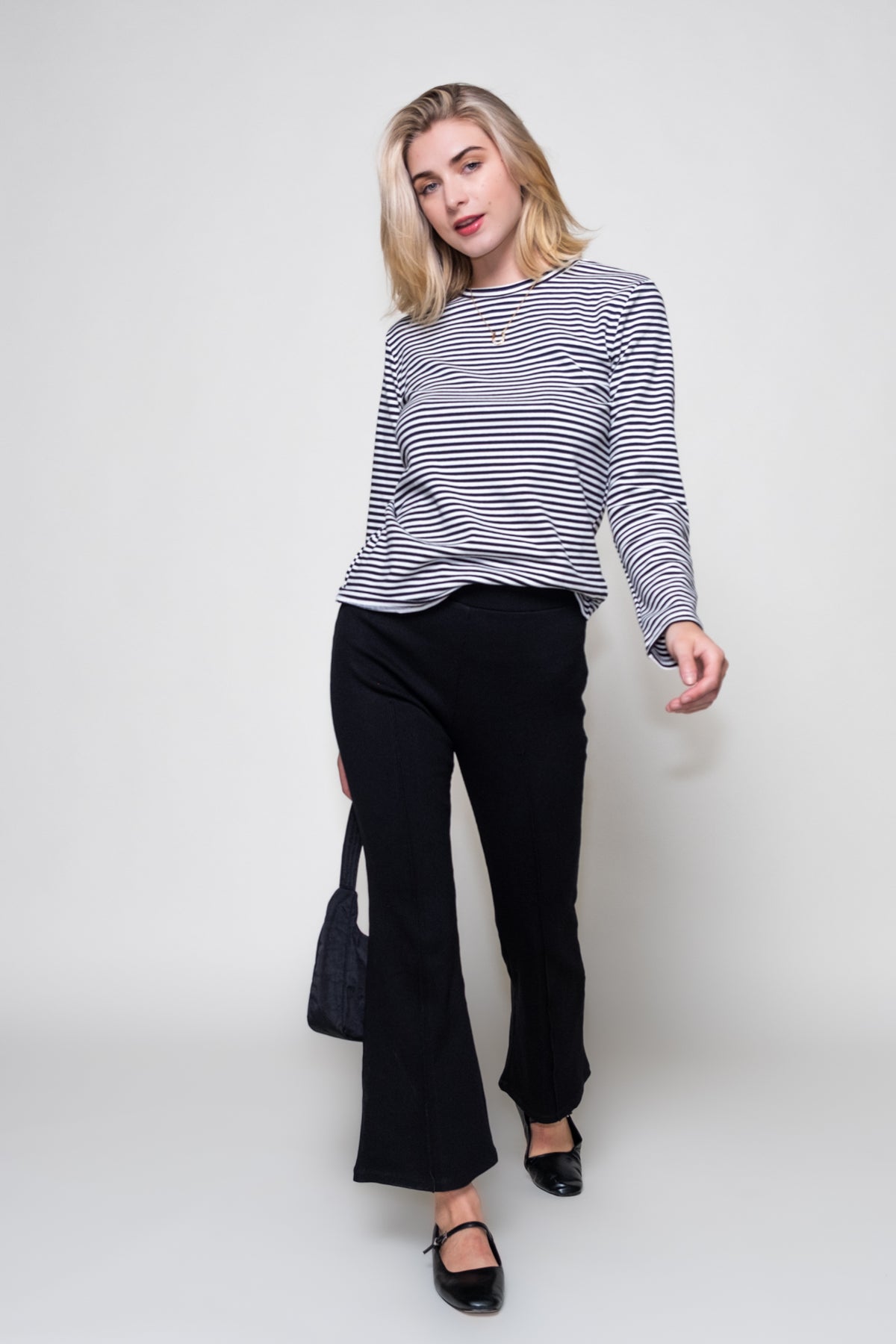 Laine Long Sleeve Striped Tee